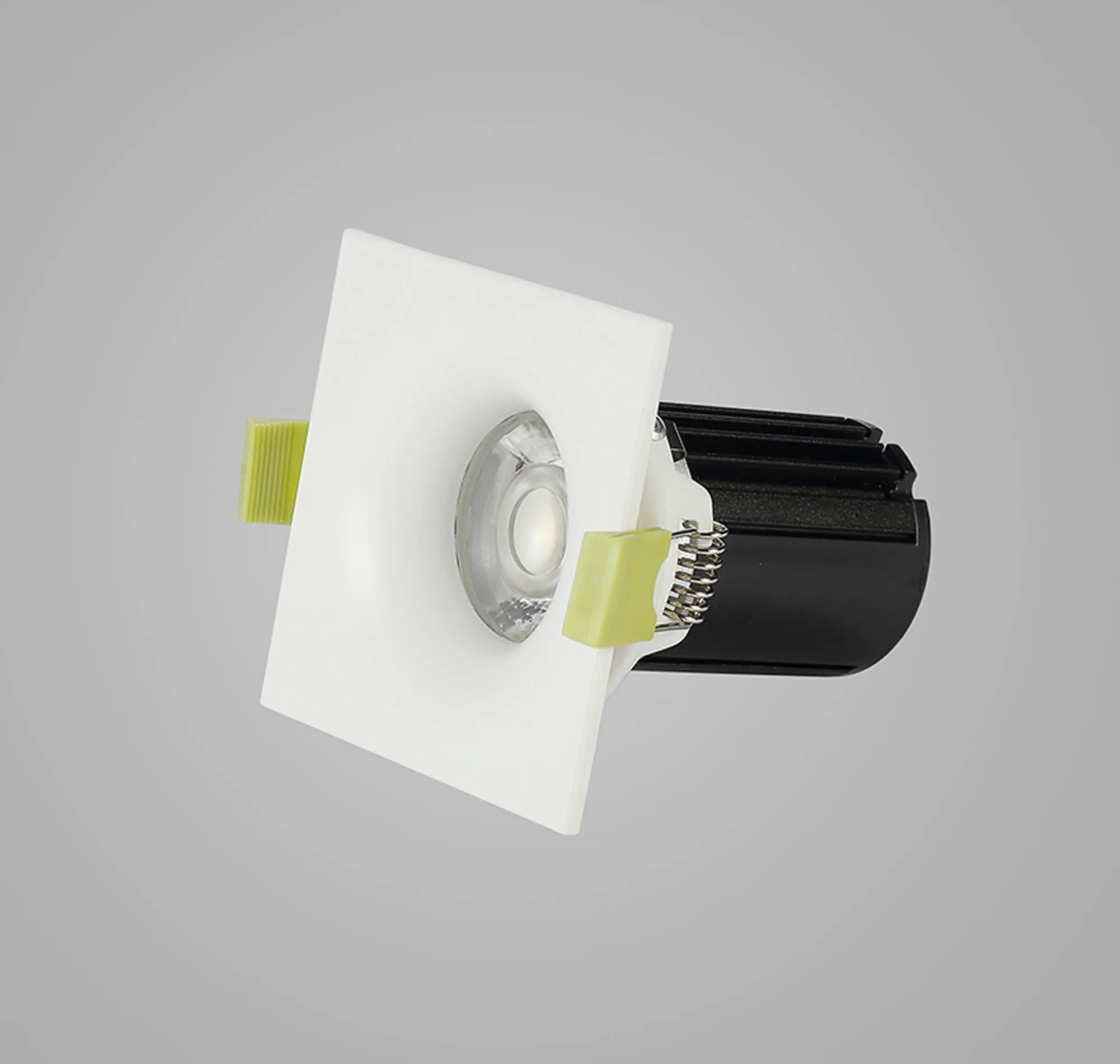 Bruve 12 Tridonic powered 12W 3000K 1200lm 36° LED Engine,300mA , CRI>90 LED Engine Matt White Fixed Square Recessed Downlight, Inner Glass cover, IP65 DM202499  Dlux Bruve SQ 12 IP65